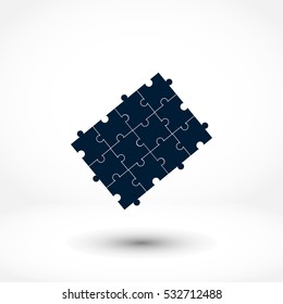 Puzzle icon vector, Vector EPS 10 illustration style