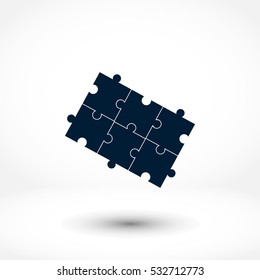Puzzle icon vector, Vector EPS 10 illustration style