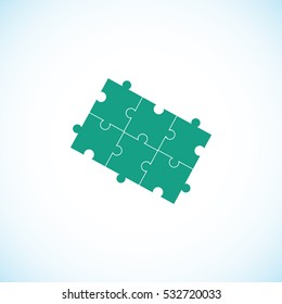 Puzzle icon vector, 

Vector EPS 10 illustration style