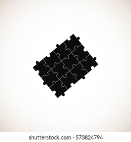 Puzzle icon vector, Vector EPS 10 illustration style