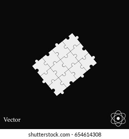 Puzzle icon vector, Vector EPS 10 illustration style