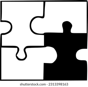 puzzle icon vector, fill flat sign, solid pictogram isolate on white. Plugins symbol, logo illustration.