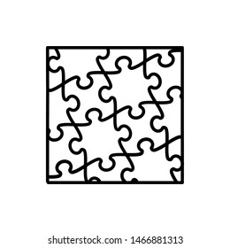 puzzle icon vector flat design