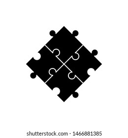 puzzle icon vector flat design