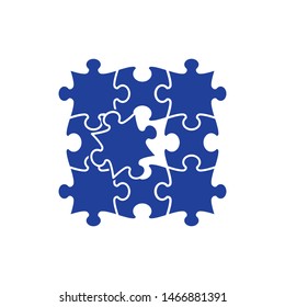 puzzle icon vector flat design