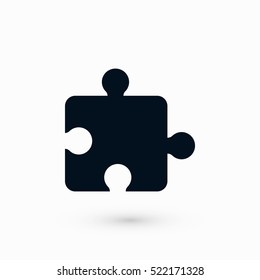 puzzle icon vector, flat design best vector icon
