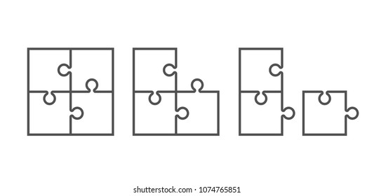 Puzzle icon vector, flat sign, solid pictogram isolated on white. Logo vector illustration