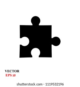 puzzle icon. vector illustration