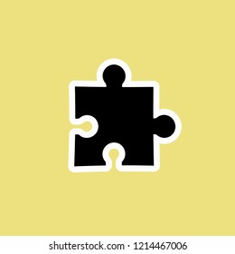 puzzle icon. vector illustration