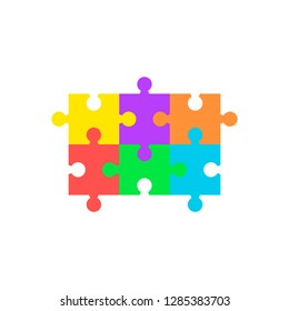 Puzzle icon. vector illustration