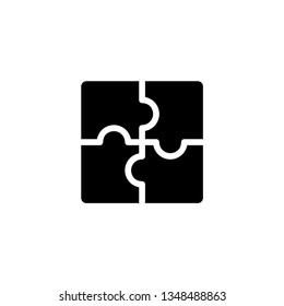 puzzle icon vector illustration