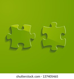 Puzzle icon. Vector illustration