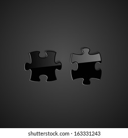Puzzle icon. Vector illustration