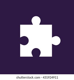 Puzzle icon . Vector illustration