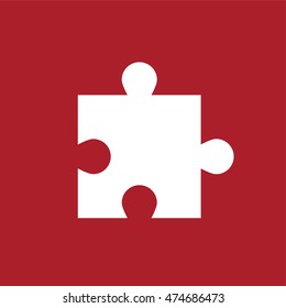 Puzzle icon . Vector illustration