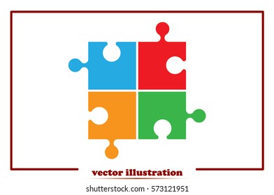 puzzle icon vector illustration 
