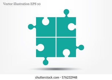 puzzle icon vector illustration 