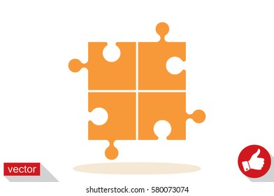 puzzle icon vector illustration.