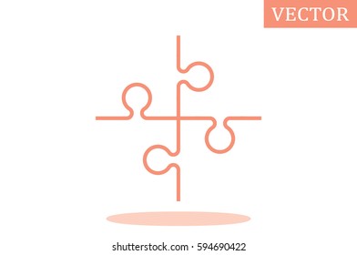 puzzle icon vector illustration.