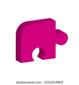 Puzzle icon vector illustration abstract design