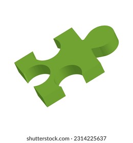 Puzzle-Symbol, Vektorgrafik, abstraktes Design