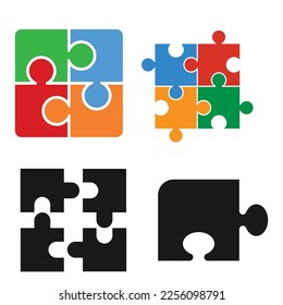diseño de ilustración de vector de icono de rompecabezas