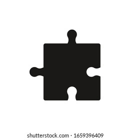 Icono del rompecabezas. Ilustración vectorial del puzzle. Elemento de sierra. 
