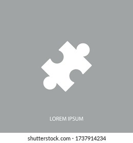 puzzle icon. Vector illustration EPS 10.