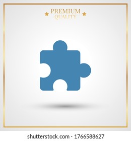 Puzzle Icon. Vector illustration EPS 10.