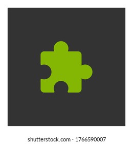 Puzzle Icon. Vector illustration EPS 10.