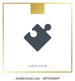 Puzzle icon. Vector illustration EPS 10.