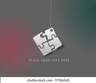 Puzzle icon vector illustration. Eps 10.