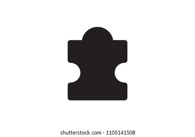 puzzle, icon, vector illustration eps10