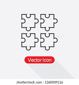 Puzzle Icon Vector Illustration Eps10