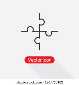 Puzzle Icon Vector Illustration Eps10