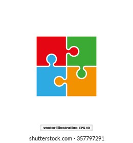 puzzle icon vector illustration eps10.