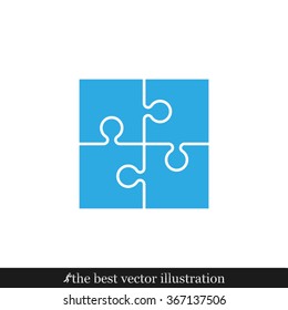 puzzle icon vector illustration eps10.