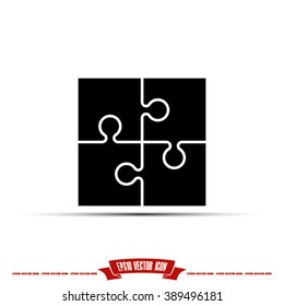 puzzle icon vector illustration eps10.