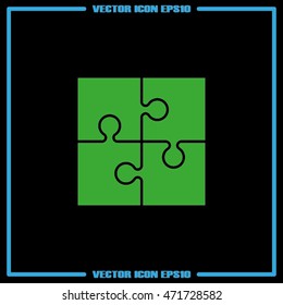 puzzle icon vector illustration eps10.