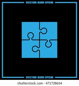puzzle icon vector illustration eps10.