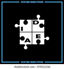 puzzle icon vector illustration eps10.