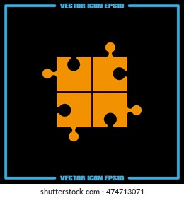 puzzle icon vector illustration eps10.