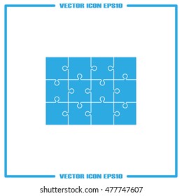 puzzle icon vector illustration eps10.