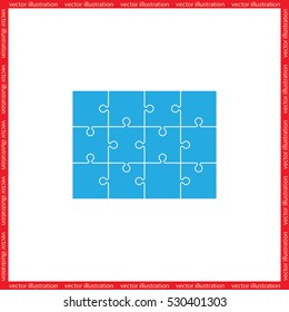 puzzle icon vector illustration eps10.
