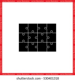 puzzle icon vector illustration eps10.