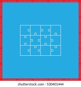 puzzle icon vector illustration eps10.