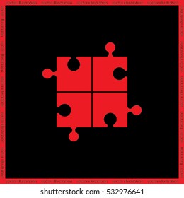 puzzle icon vector illustration eps10.