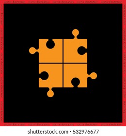 puzzle icon vector illustration eps10.
