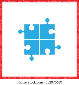 puzzle icon vector illustration eps10.