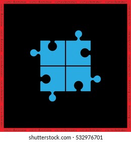 puzzle icon vector illustration eps10.